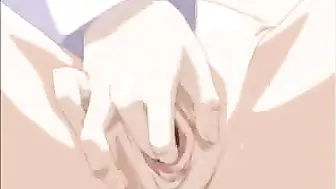 Sensual Hentai Teacher Self-Pleasures with Sausage and Wet Pussy