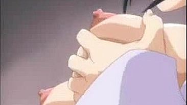 Sensual Hentai Teacher Self-Pleasures with Sausage and Wet Pussy