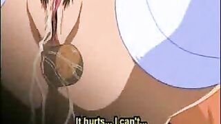 Bound and Blown - Anime Nurse Gets Fucked by the Doctor and Spatters Shit