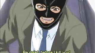Bound Virgin Anime Coed Gets Ravaged by Masked Lover