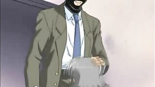 Bound Virgin Anime Coed Gets Ravaged by Masked Lover