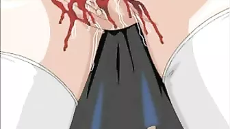 Bound Virgin Anime Coed Gets Ravaged by Masked Lover