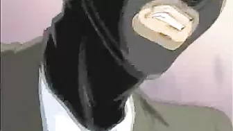Bound Virgin Anime Coed Gets Ravaged by Masked Lover