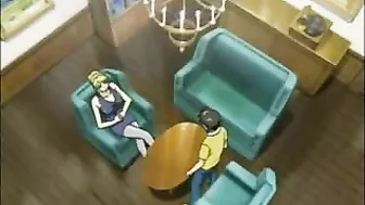 Hentai Cutie in Bondage Sucks Stiff Dick