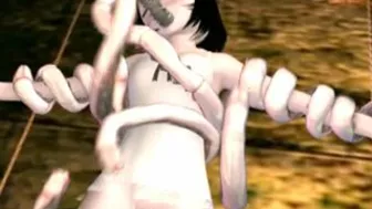 Hentai Cutie Gets Tentacle-Drilling Orgy - All Holes Filled!