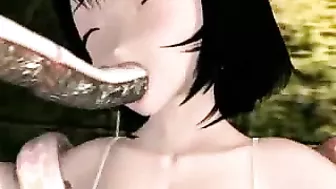 Hentai Cutie Gets Tentacle-Drilling Orgy - All Holes Filled!