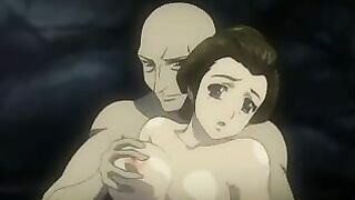 Japanese Kimono-Clad Beauty Gets Ravaged by Bigcock in Ghetto Anime Hentai Fuck