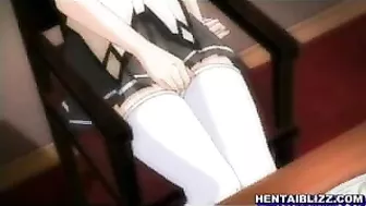 Hentai Co-Eds' Threesome with Lucky Guy's Cock Hentai Co-Eds' Threesome with Lucky Guy's Cock