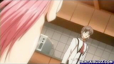 Hentai Co-Eds' Threesome with Lucky Guy's Cock