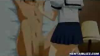 Bound and Blown! Hentai Coed Gets Licked, Poked, and Pounded!