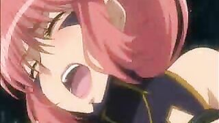 Busty Hentai Girl Gets Whipped and Drilled by Giant Penis Tentacles