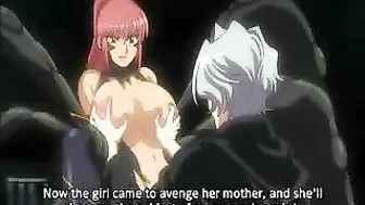 Busty Hentai Girl Gets Whipped and Drilled by Giant Penis Tentacles