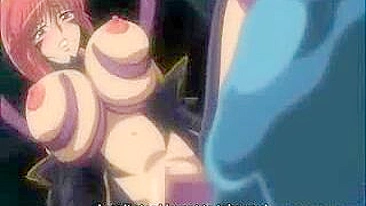 Busty Hentai Girl Gets Whipped and Drilled by Giant Penis Tentacles