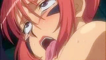 Busty Hentai Girl Gets Whipped and Drilled by Giant Penis Tentacles