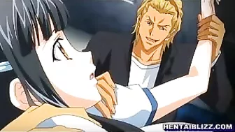 Hentai Bandits Poked and Cummed on Girl's Face in Wild Sex Scene