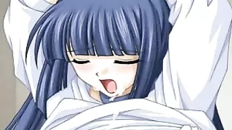 Tantalizing Bondage Lesbian Hentai Gets Licked and Shoved Her Wet Pussy