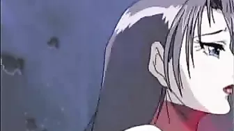 Busty Anime Slut Gets Creamed with Hot Cum All Over Her Tits!