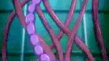 Japanese Hentai Video - Girl Gets Tentacle Fucked and Cum-filled