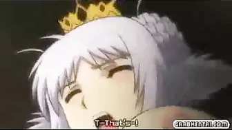 Hentai Princess's Big Boobs Drill by Tentacles, Squirt Cum in Erotic Orgy