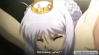 Hentai Princess's Big Boobs Drill by Tentacles, Squirt Cum in Erotic Orgy