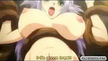 Hentai Princess's Big Boobs Drill by Tentacles, Squirt Cum in Erotic Orgy