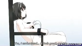 Voluptuous Hentai Coed Gets Electrifying Pleasure from Vibrator and Ass Play