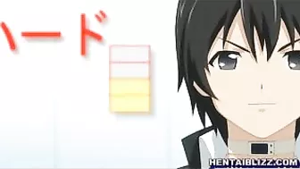 Voluptuous Hentai Coed Gets Electrifying Pleasure from Vibrator and Ass Play