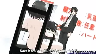 Voluptuous Hentai Coed Gets Electrifying Pleasure from Vibrator and Ass Play