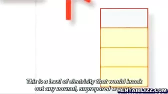 Voluptuous Hentai Coed Gets Electrifying Pleasure from Vibrator and Ass Play