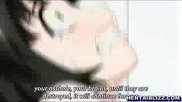 Voluptuous Hentai Coed Gets Electrifying Pleasure from Vibrator and Ass Play