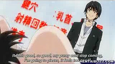 Voluptuous Hentai Coed Gets Electrifying Pleasure from Vibrator and Ass Play