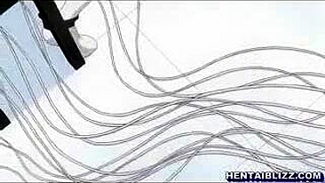 Voluptuous Hentai Coed Gets Electrifying Pleasure from Vibrator and Ass Play