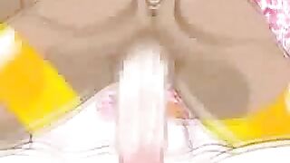 Ghetto Anime Shemale Gets Handjob and Oral Sex from Cute Hentai Cutie