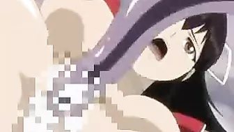Japanese Busty Hentai Fucked by Monster Frogs & Tentacles