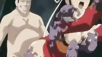 Japanese Busty Hentai Fucked by Monster Frogs & Tentacles