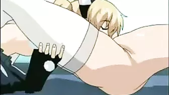 Bound and Banged - Threesome Hentai with Strapon Fucking