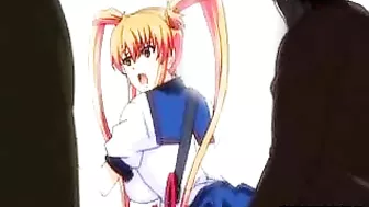 Hentai coed fingered and ass fucked in the train by black man