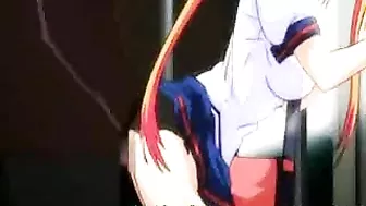 Hentai coed fingered and ass fucked in the train by black man