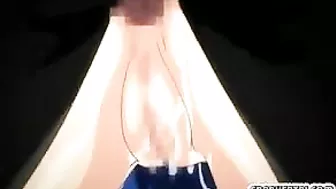 Hentai coed fingered and ass fucked in the train by black man