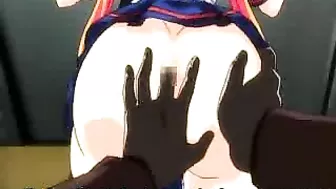 Hentai coed fingered and ass fucked in the train by black man