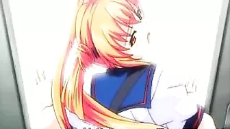 Hentai coed fingered and ass fucked in the train by black man