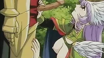 Unleash Your Inner Beast - Princess Hentai Titty Fucks Doggy Style in the Forest