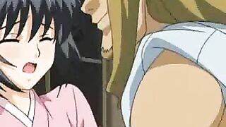 Japanese Hentai Kimono Babe Gets Hardcore Cumshot in Explosive Orgy