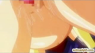 Hentai Fans' Ultimate Fantasy - Ghetto Girl with Big Tits Gets Enema Injection and Sucks Shemale's Stiff Cock