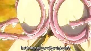 Busty Hentai Girl Gets Licked by Monster Tentacles in Mind-Blowing Porn Video