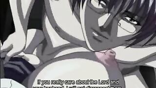 Horny Nun with Voluptuous Tits Gets Hardcore Fucked in Hentai Video