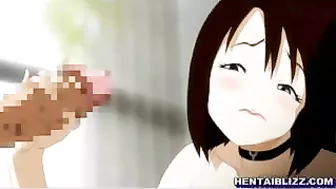 Cute Hentai Girl's Oral Sex and Hot Tittyfucking!