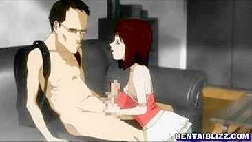 Cute Hentai Girl's Oral Sex and Hot Tittyfucking!