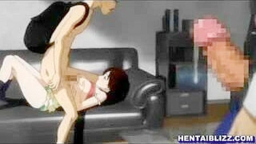 Cute Hentai Girl's Oral Sex and Hot Tittyfucking!