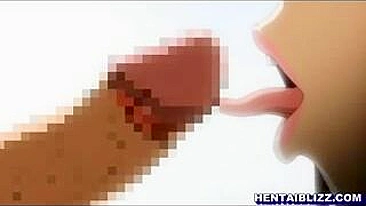Cute Hentai Girl's Oral Sex and Hot Tittyfucking!
